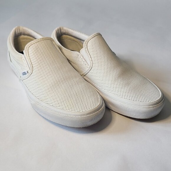 VANS Slip-On Perf Leather Shoe - Picture 1 of 4